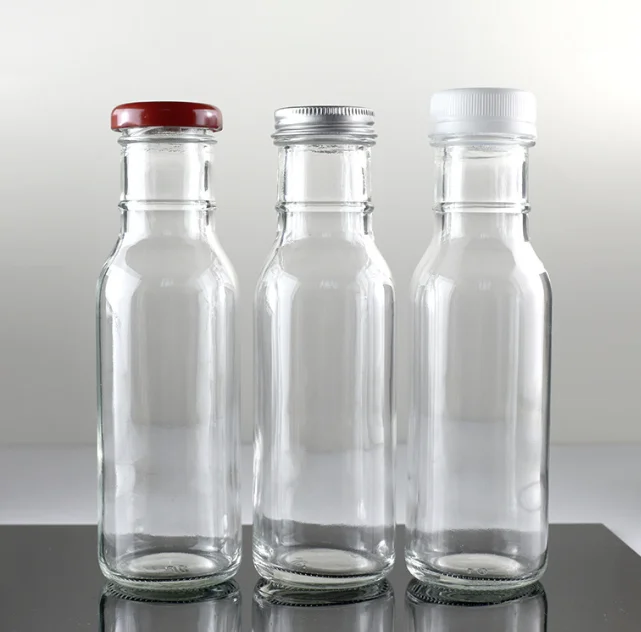 250ml tomato sauce pepper salad jam glass bottle 350ml oil and vinegar sauce bottle sea buckthorn juice packaging bottle