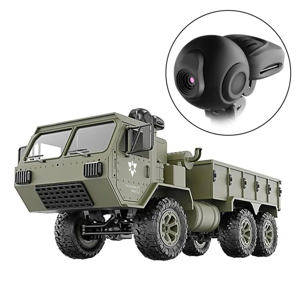 1/12 Full Scale 6WD US Army RC Military Truck 6x6 Wifi Camera Off-Road Pickup RC Truck Wholesale RC Cars RTR for Children