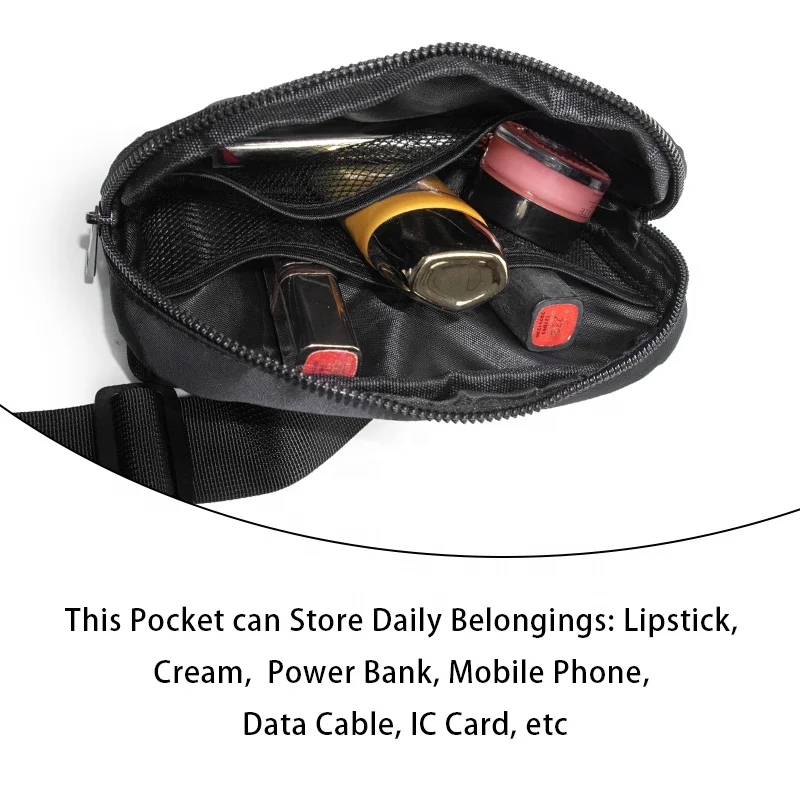 Wholesale Unisex Everywhere Mini Nylon Belt bag for walking sports travel