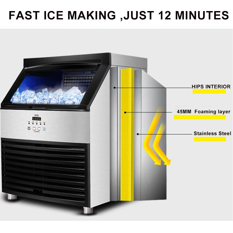 Coffee Shop  100Kg/24H Mini Ice Cube Machine China