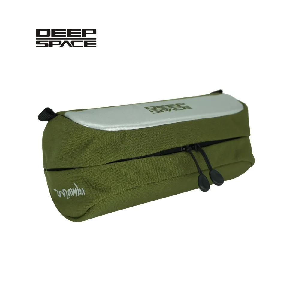 DEEPSPACE Mamba Series Mini Bicycle Barrel Bar Bag Cycling Front pack Gravel Bike Handlebar Bag with 180 Degree Zipper Opening