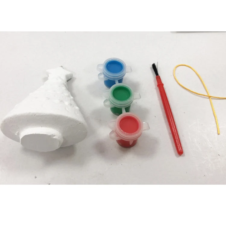 China supplier paint set paint your own hanging ornament snowman decoration DIY christmas home decoration