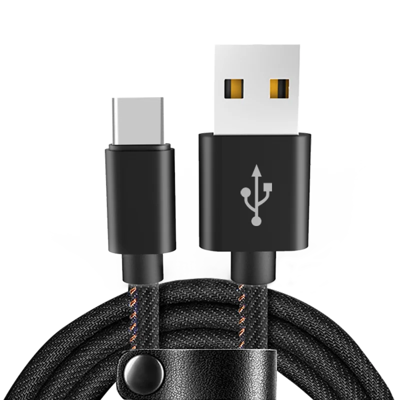  Модный джинсовый 1M 2.4A дешевый Micro Data кабель для зарядки телефона Android