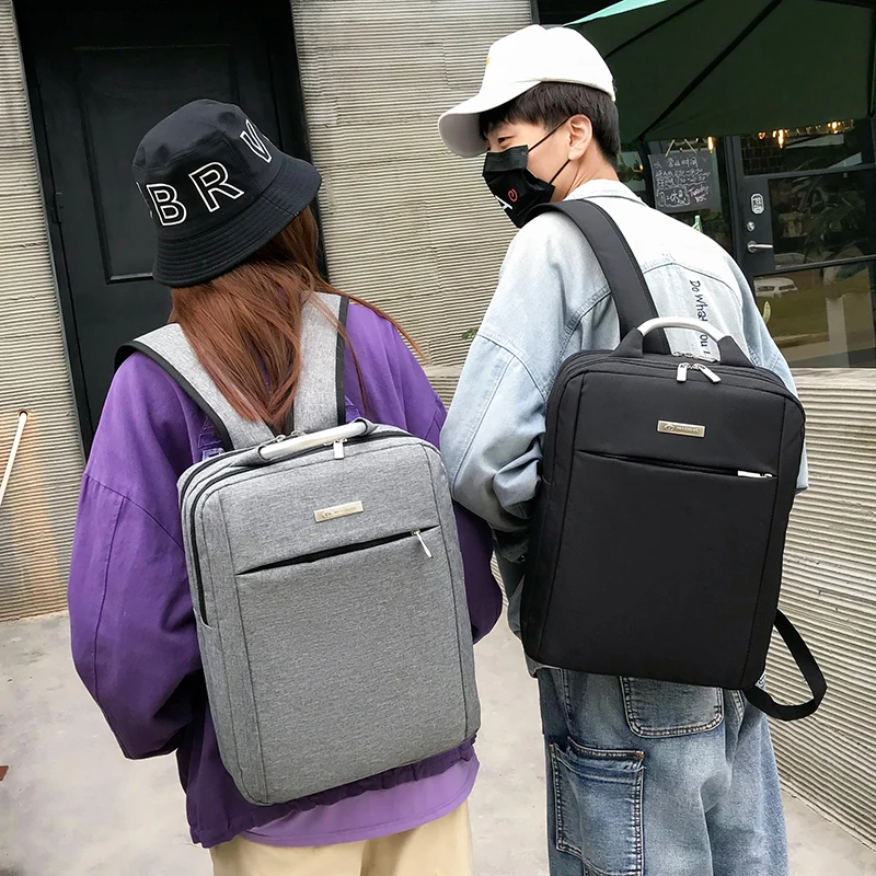 
2019 new laptop backpack school bag 15.6 with USB charger theft laptop backpack 