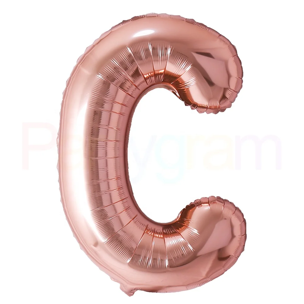 Celetex Alphabet Balloon 16 40 Inch ROSE Gold Ballon Globos Aluminium Foil Palloncino Letter Supplier for Party Ceremony