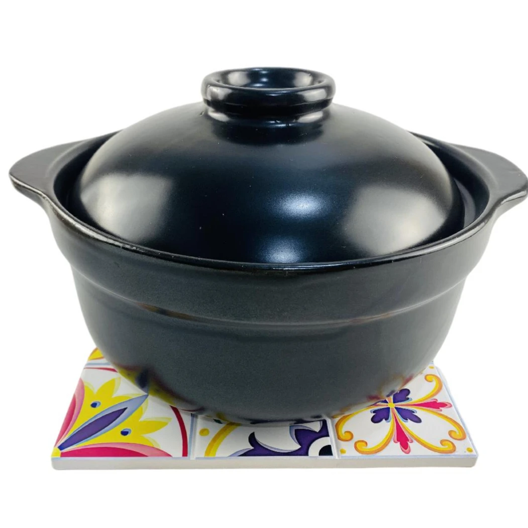 Square non-slip heat resistant custom oem design ceramic trivet coloring placemats dining table hot pot mats&pads for hot dishes