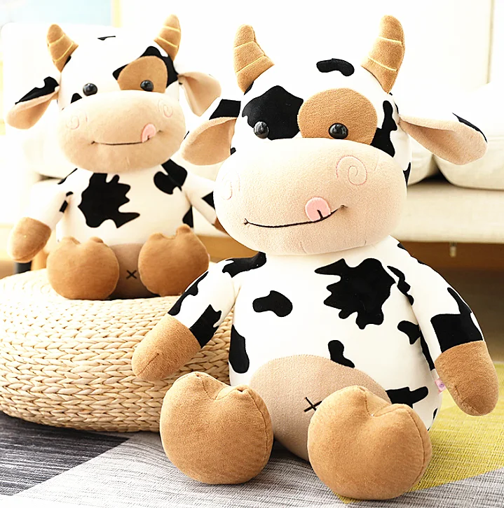 New Hot Selling Little Cow Hobby Cow Plush Toy Lovely Stuffed Animal Cartoon Cattle Toy for Children cow Cloth Doll