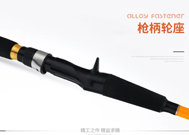 1.55m 1.7m Hot sale 2 sections jigging fishing rod super short spinning and casting carbon rod