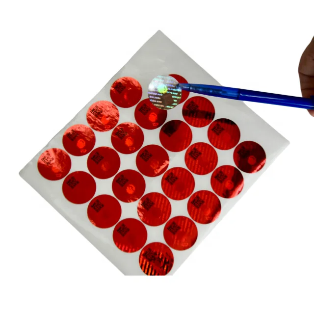 Laser Labels Reflective Foil Hologram Sticker Adhesive Holographic Rainbow Adhesive Custom Logo Printing Customized Packaging