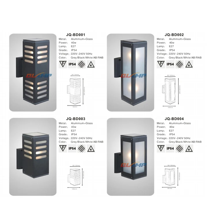 Modern Waterproof Exterior Vintage E27 Outdoor Wall Light Up And Down Led Wall Light Fixture