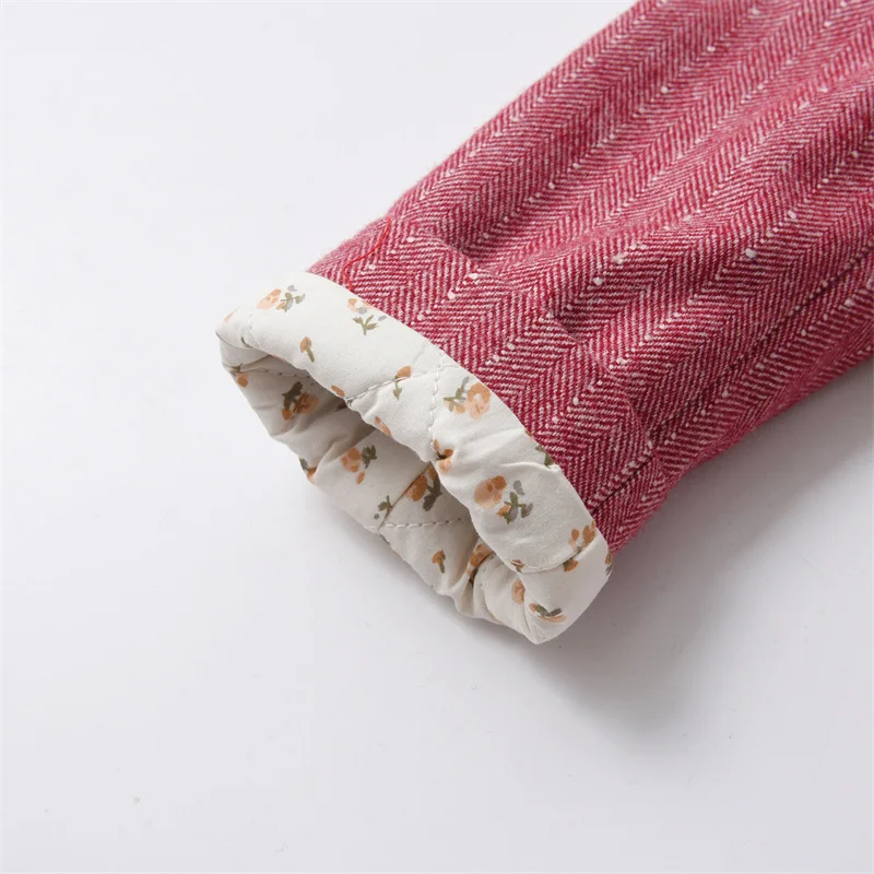 2024 Latest Brand Baby Girls Long Wool Coats Winter Children Pink Thick Blazers Wholesale Toddler Outwear Clothes