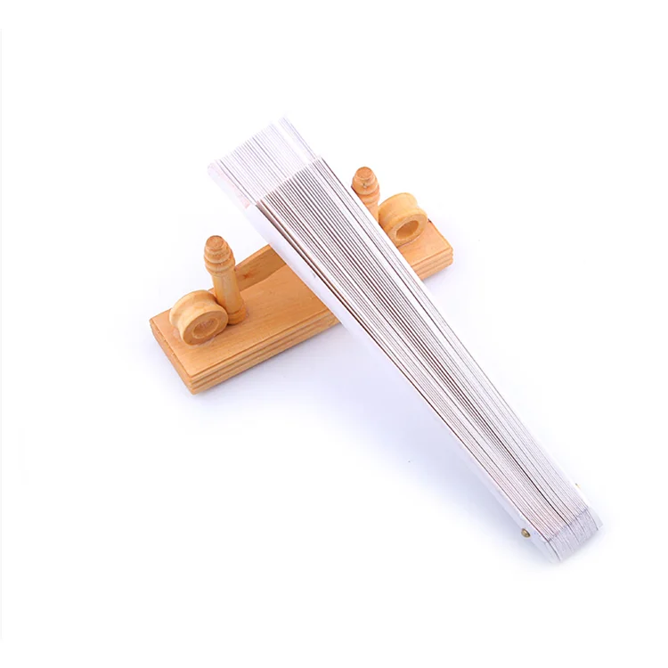 2019 White Personalised Fans Wooden Hand for Spanish Festival Party Performance