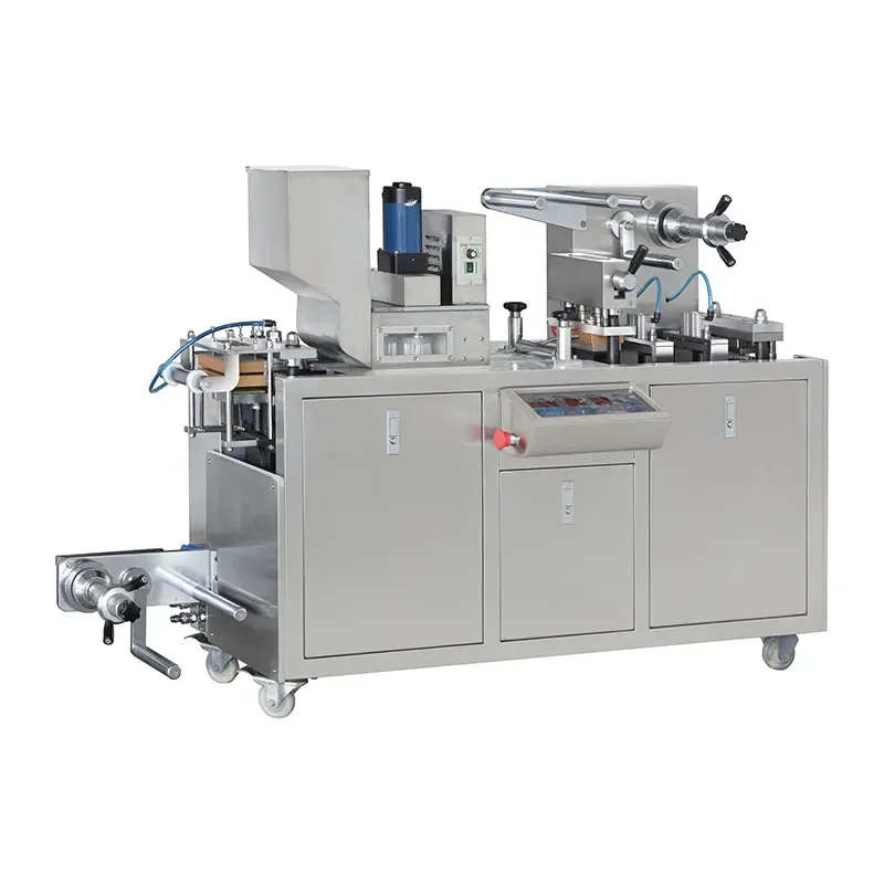 DDP-80 Automatic Alu Pvc Honey Blister Packing Machine For Capsule Tablet Olive Oil Chocolate Jam Tomato Ketchup Liquid