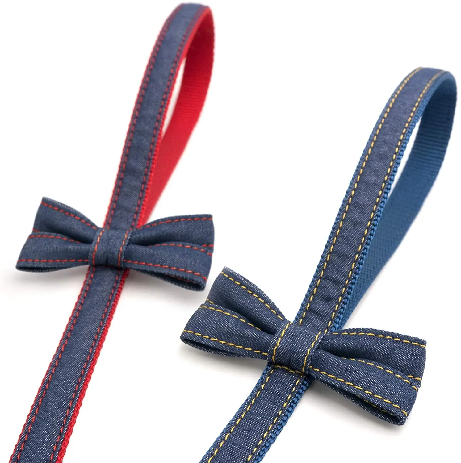 portable Cowboy dog rope nylon bow dog leash soft  belt for good dog gifts