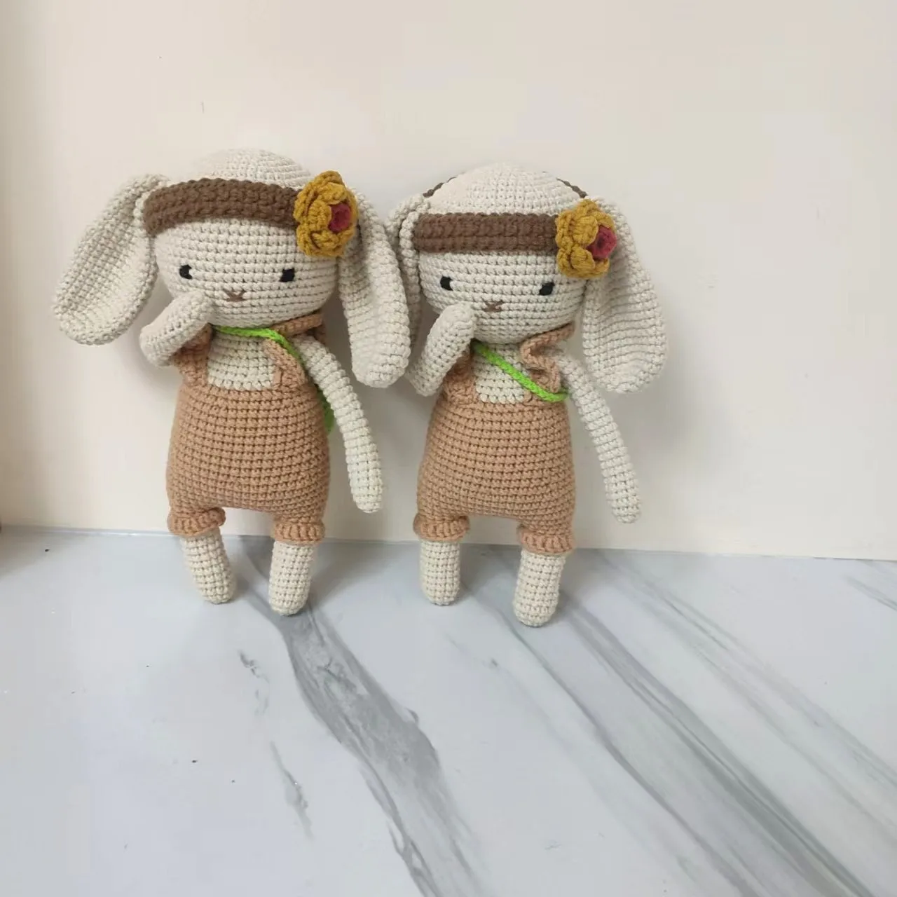 Customize 100% Handmade Baby Crochet Amigurumi Mini Forest Animal Stuffed Small Hand Made bunny Toy