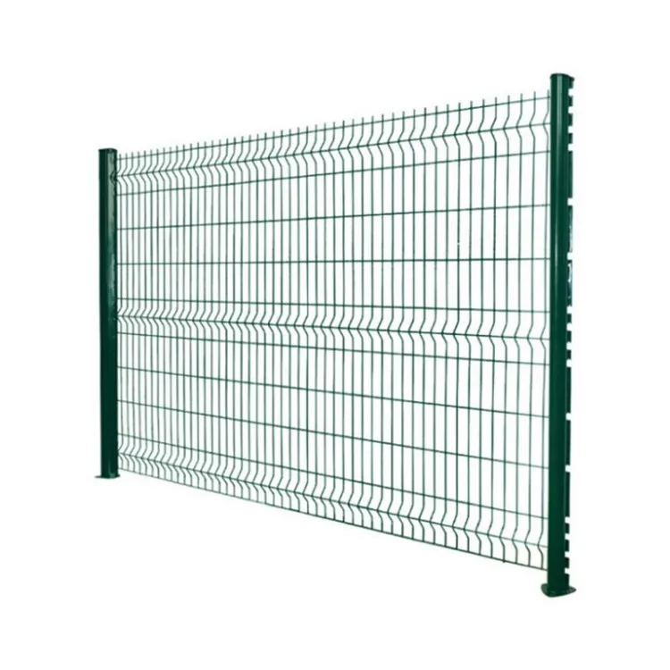Factory direct sale 3D Triangular Bending PVC Welded Wire Mesh Fence Galvanized Steel Metal farm fence