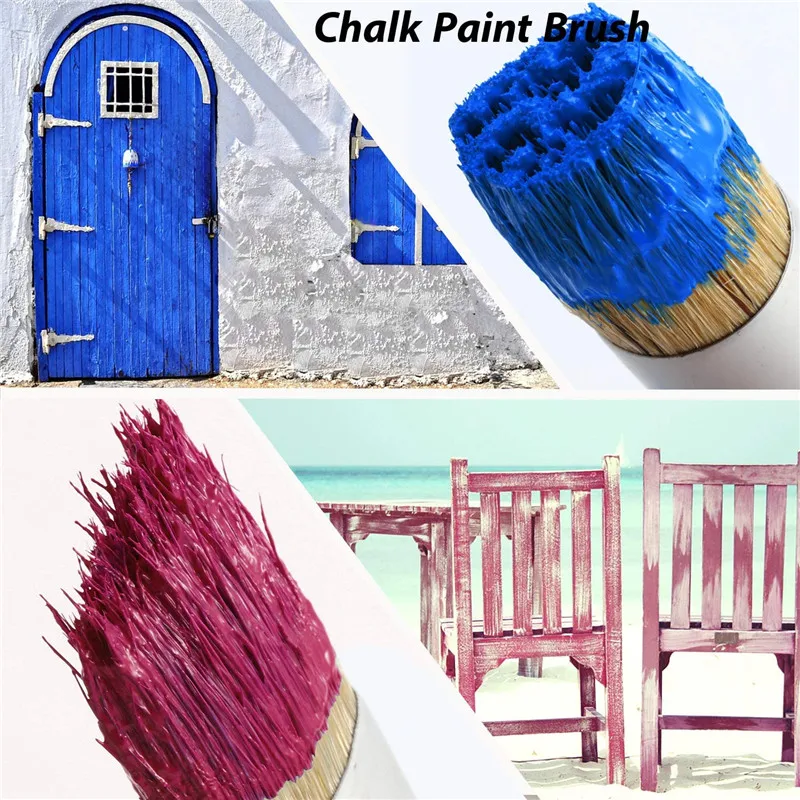 High Grade Wooden Handle Synthetic Fiber Double Color Paint Brush Home Wall Paint Brushes