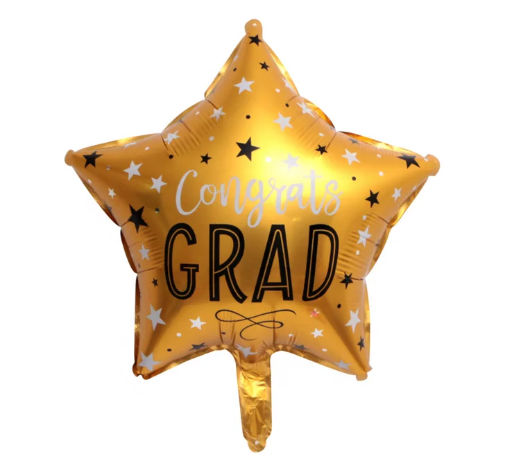 18 Inch Graduation Ball Round Aluminum Balloon Decoration Graduation Party Balloons