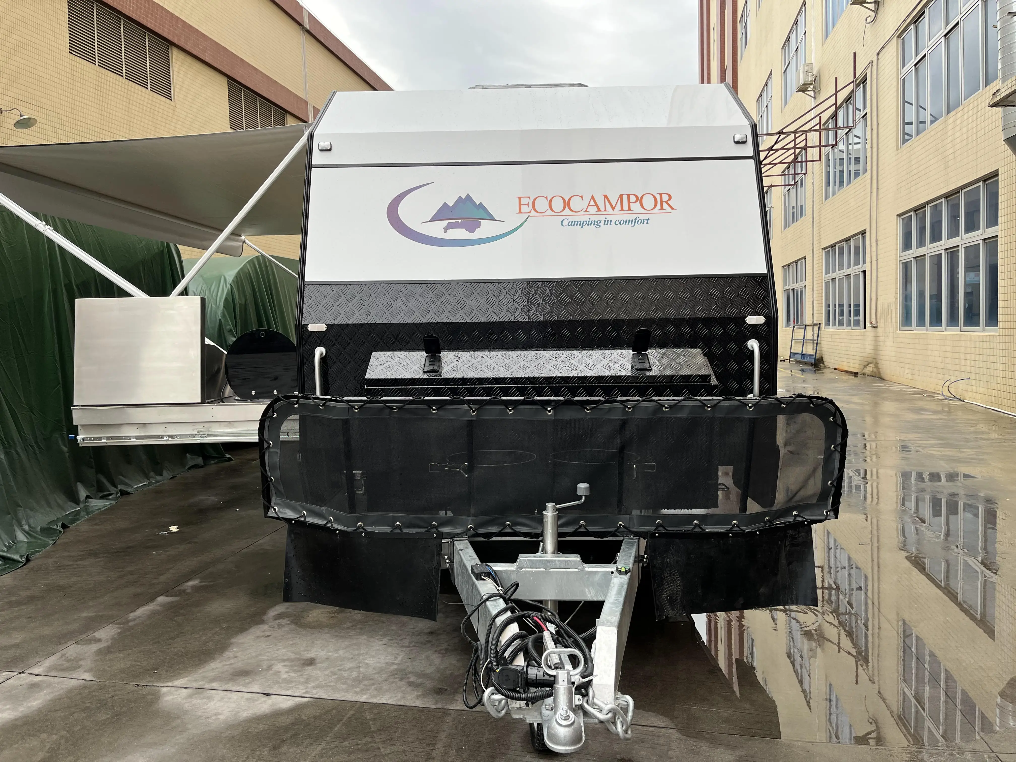 2025 ECOCAMPOR Hot Selling Customized Mongolian Standard Off Road 21ft Caravan With Diesel Heater For Sale