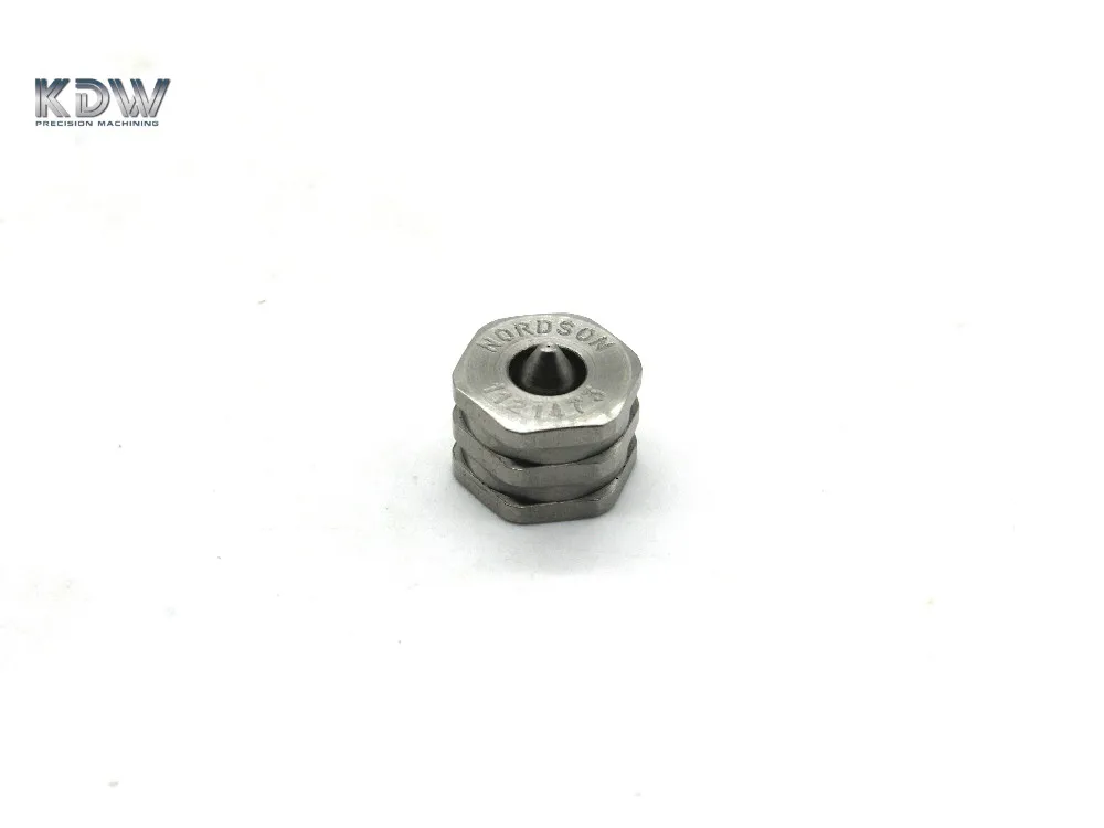 Cheap Price Customized Machined Hot Melt Glue System Replacements Electronic Gun Nozzle