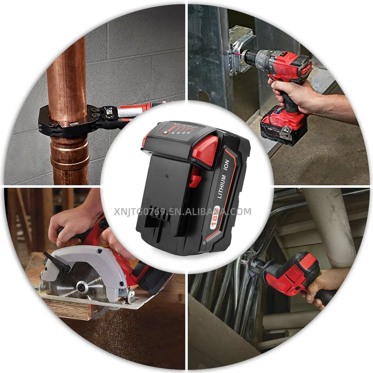 For Milwaukee 18V 3.0Ah Li-ion battery Rechargeable C18B Li18 M 18B XC Power tool battery for Milwaukee battery