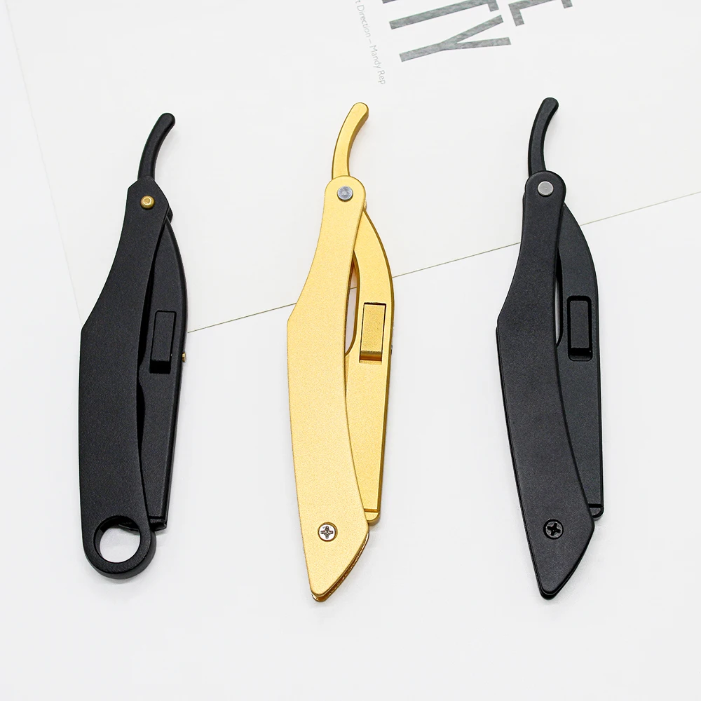 Cut Throat Shaving Straight Razor alloy Barber Sharpen Straight Razor Shave German Safty Shaver Throat Razors Handle