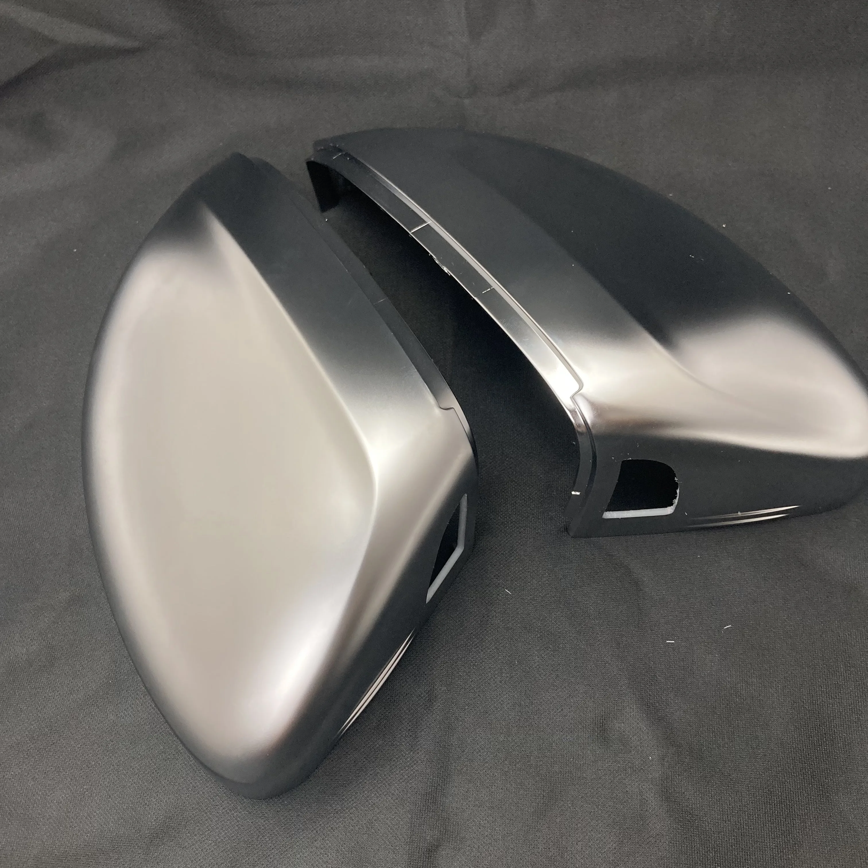 For MQB Car Chrome Rear View Mirror Cover Side Mirror Cap  For Tiguan MK2