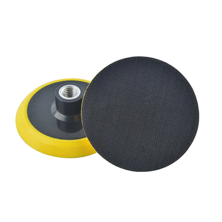 3Inch Abrasive Hook and Loop Backer Backing Yellow Polishing Pad For Car Polisher