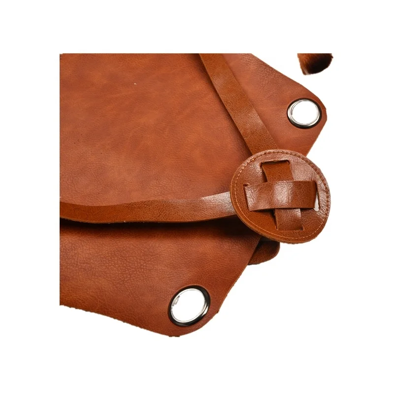 ShangMeiYuan factory Custom logo waterproof kitchen/barber black bbq PU leather welding apron straps