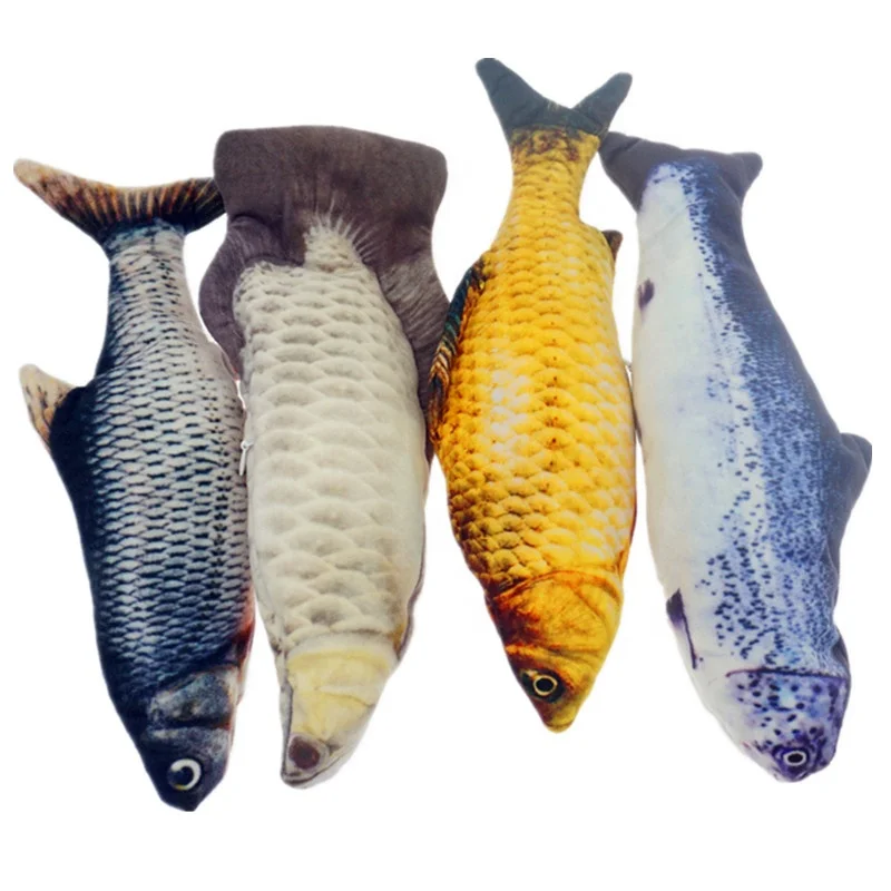 30CM Pet Cat Toy Electric USB Charging Simulation Dancing Moving Floppy Fish Cats Toy For Pet Toys Interactive Dog Dropshipping