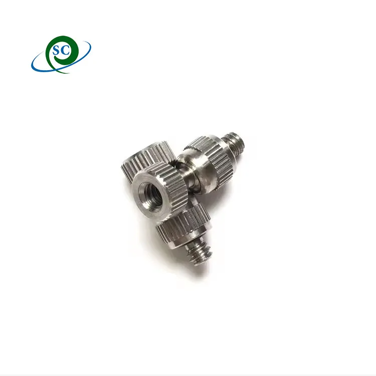 CS fog mist nozzle rotating swivel nozzle seat 3/16 brass universal quick connect joint