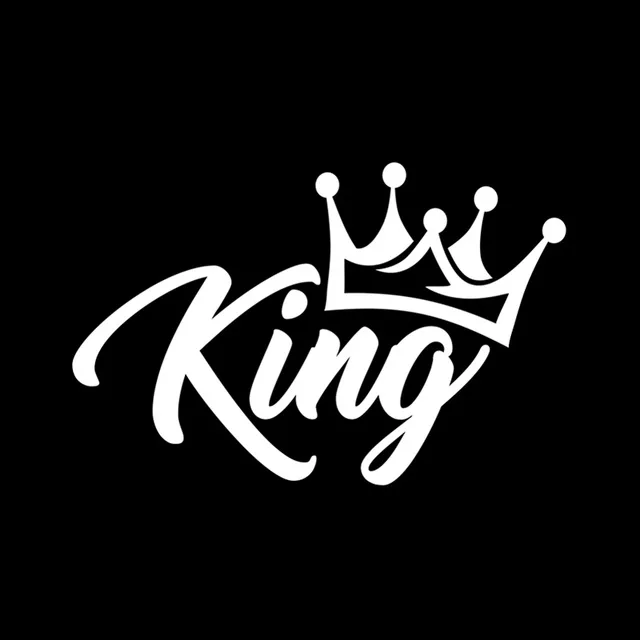 KING CROWN STICKER FUNNY VINYL DECORATION CAR WINDOW STICKER CUSTOM LOGO STICKER