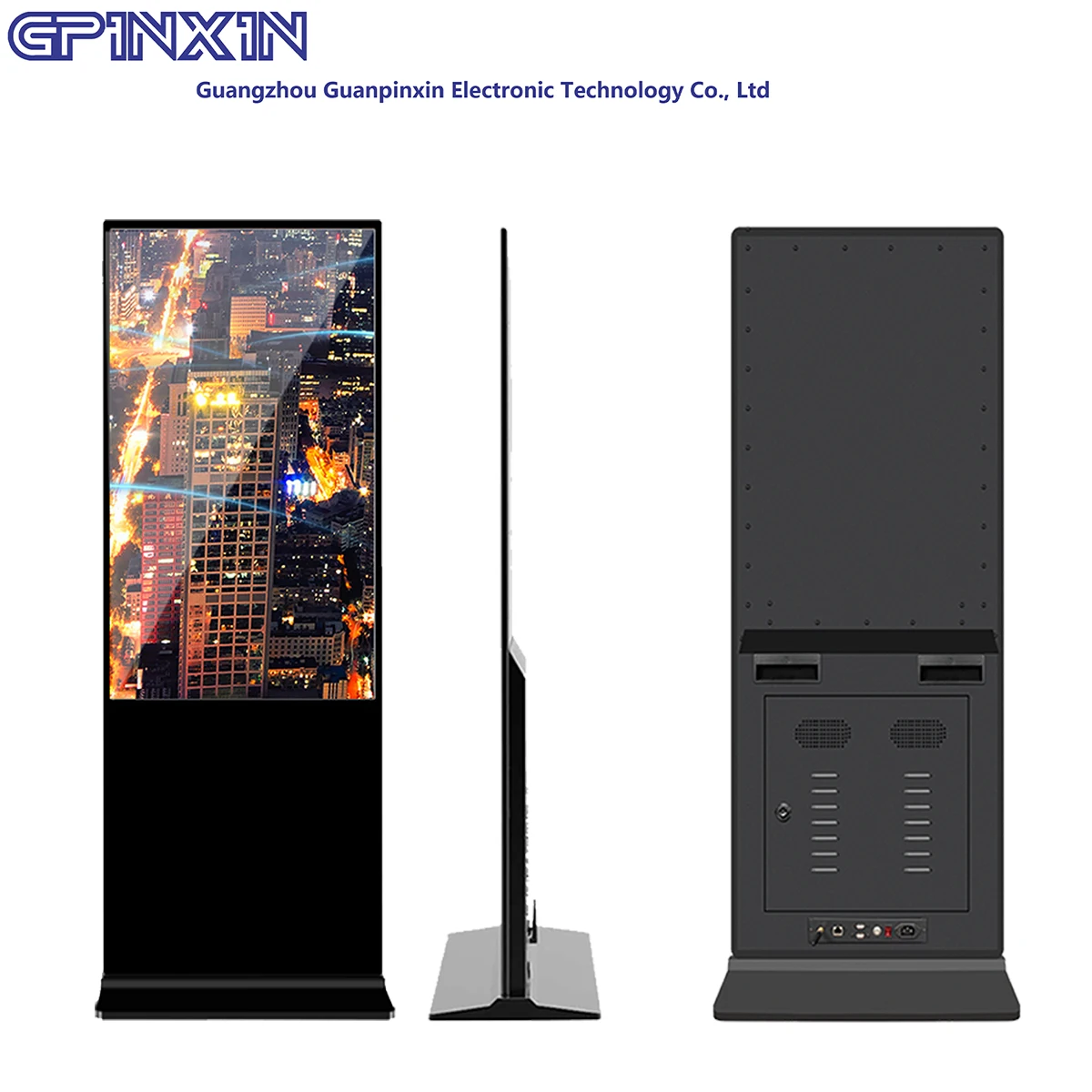 43 55 65 75 Inch indoor/outdoor Screen Vertical Totem 4K Video Media player Inbuilt LCD touch Screen Outdoor Advertising Display