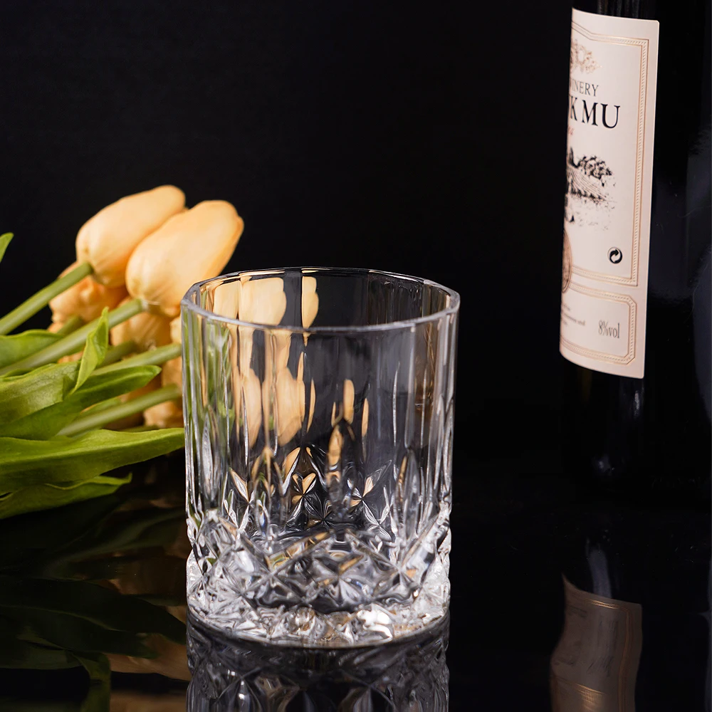 Sells Household Set Machine Production sublimation engrave diamond cut Whisky Glass