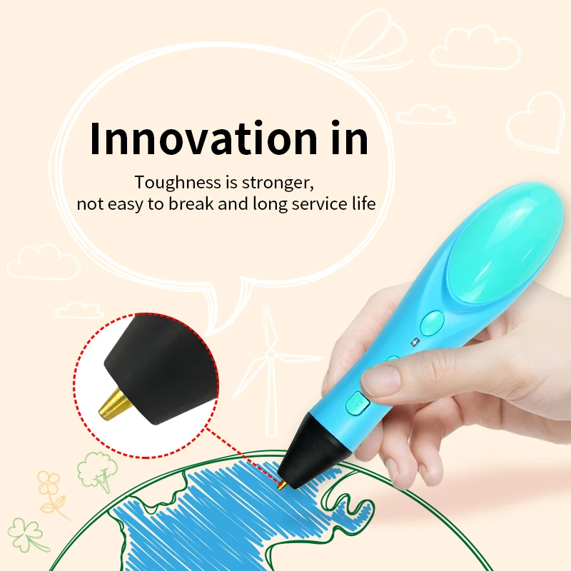 christmas gifts 3d printing plastic pen filament multiple color 3d pen filament 1.75 mm diameter 3D pen printing