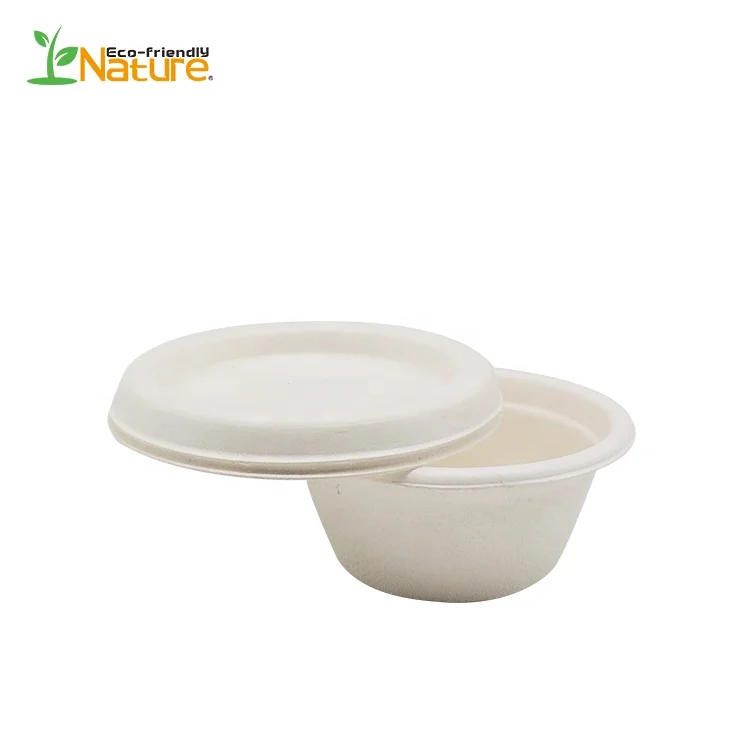 1/2 oz Compostable Drinking Cup Sugar Cane Pulp Sturdy Eco-Friendly Sauce Cup Tasting cup