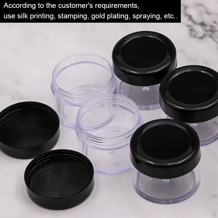 In stock Wholesales 15g portable cream bottle packaging Empty Plastic Face Cream Cosmetic Container lipstick Jar