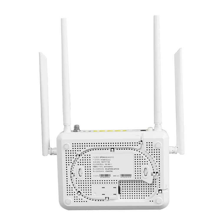 FTTH Module 4 GE Ports ONU 2.4G 5G Dualband Wifi 6 Router AX3000 VoIP USB Wifi6 Dual Band CATV ONT Modem