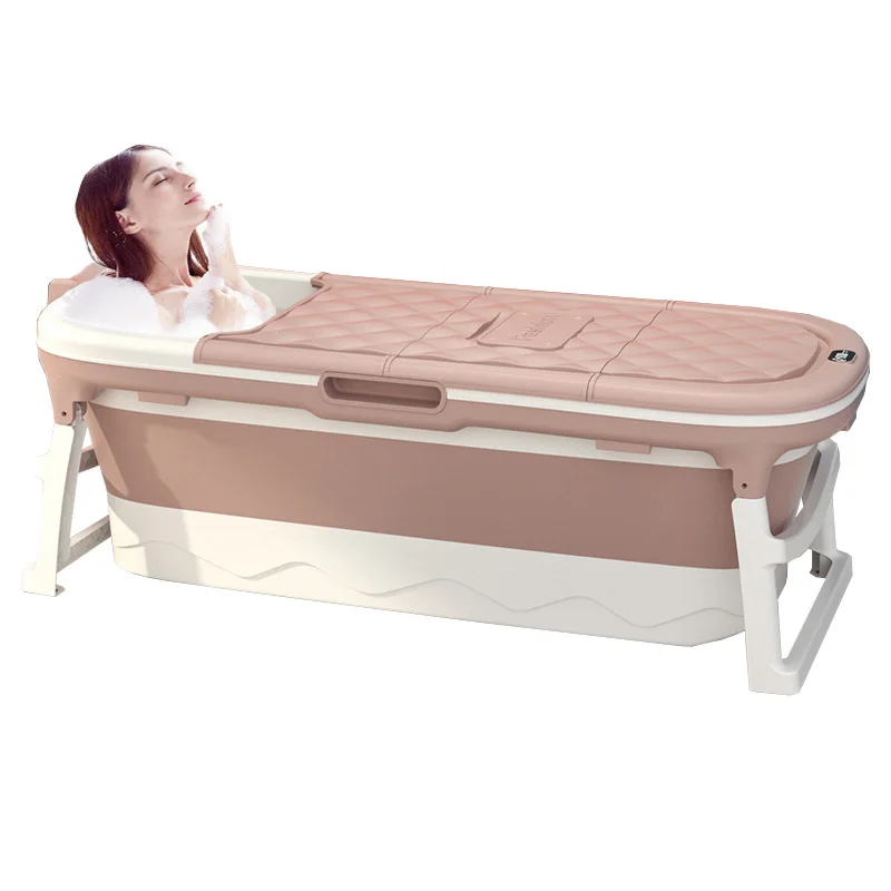 Freestanding Bathroom Folding Portable Plastic Adult Baby Movable Foldable Bath Tub Bathtub