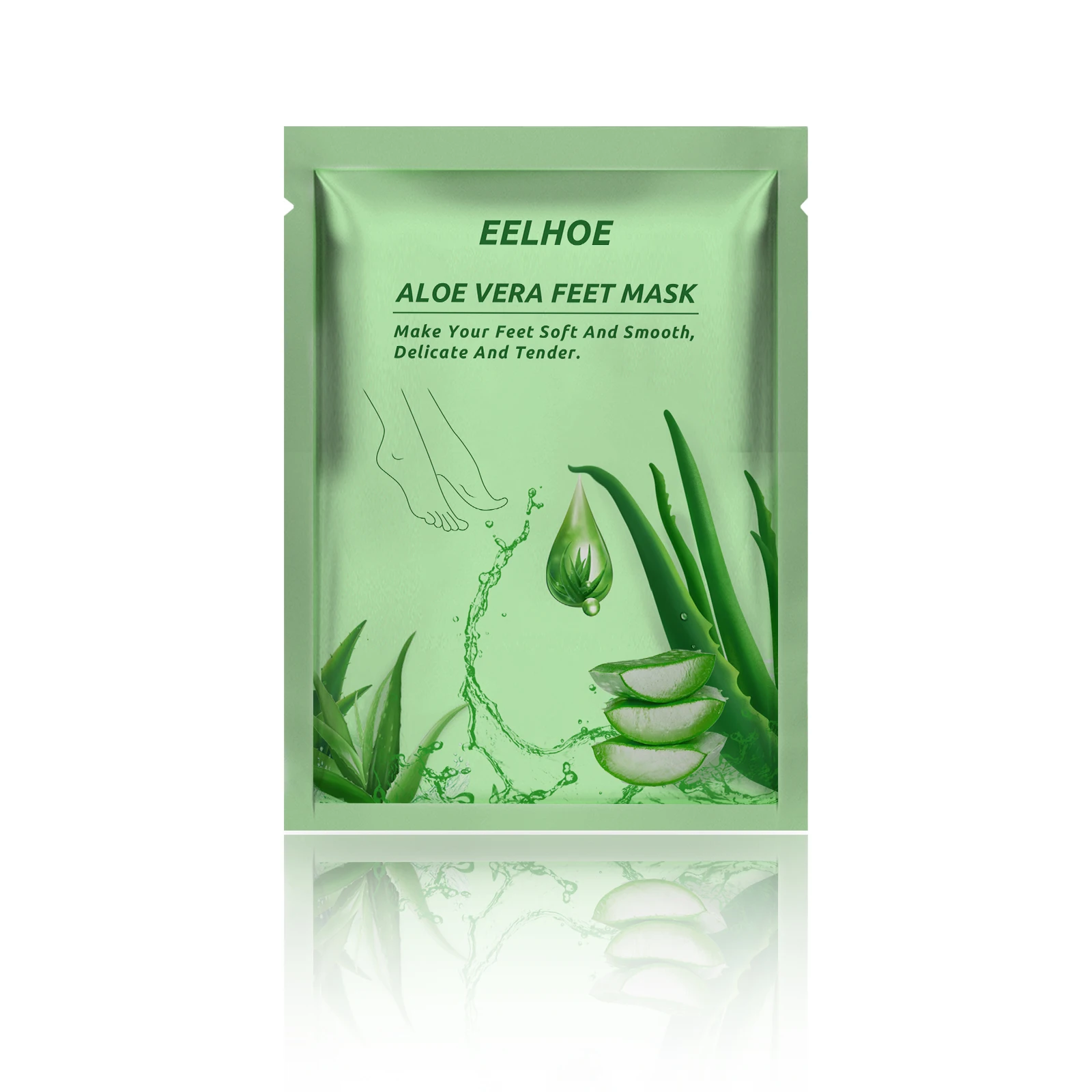 EELHOE Aloe Vera Feet Mask Skin Moisturizing Whitening Repairing Cocoons Peeling Exfoliating Anti Crack Heel Foot Mask 1Pair