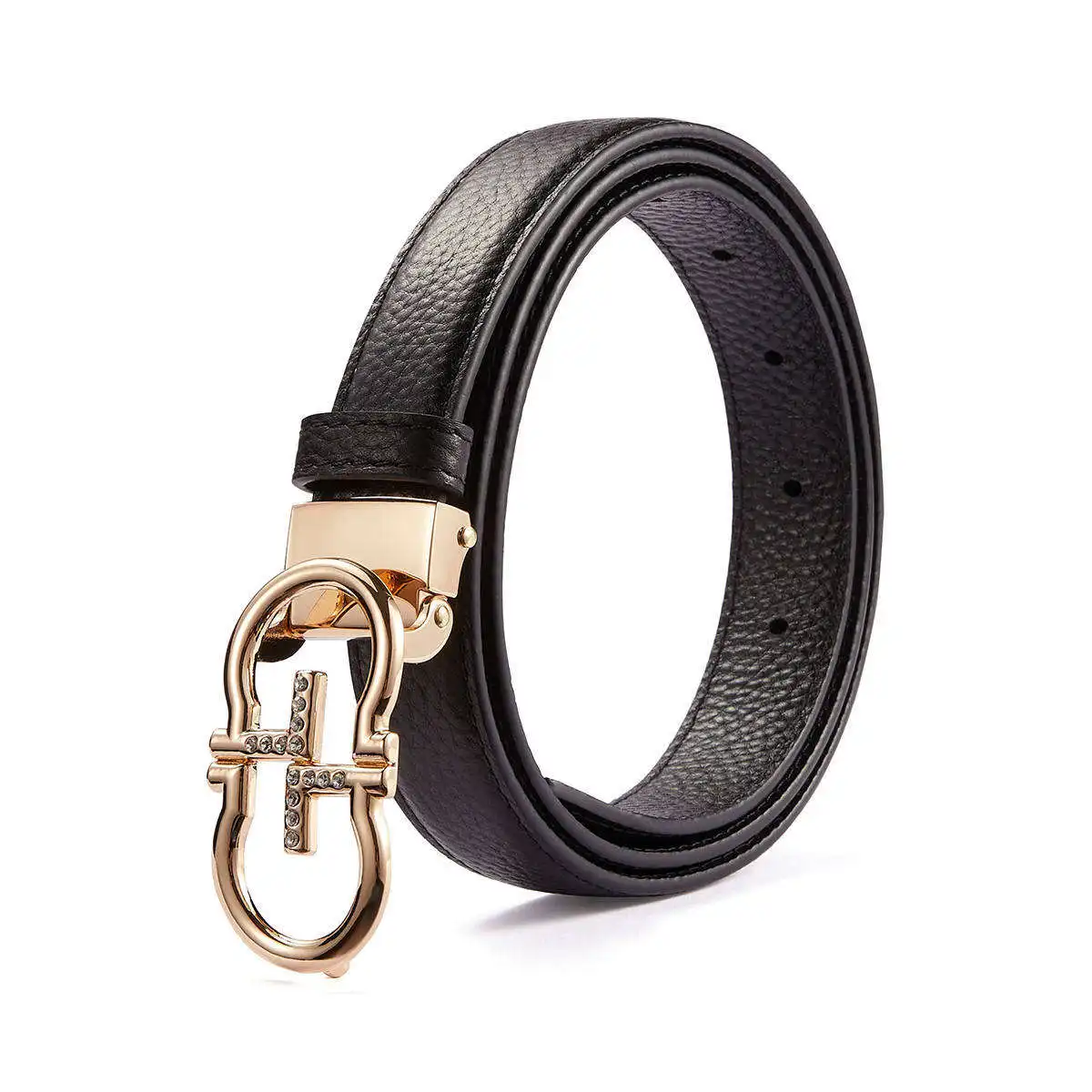 New Summer Ladies Belts All-match Dresses Decorative Pu Leather Belts With Alloy Buckles For Girls Jeans Casual Business