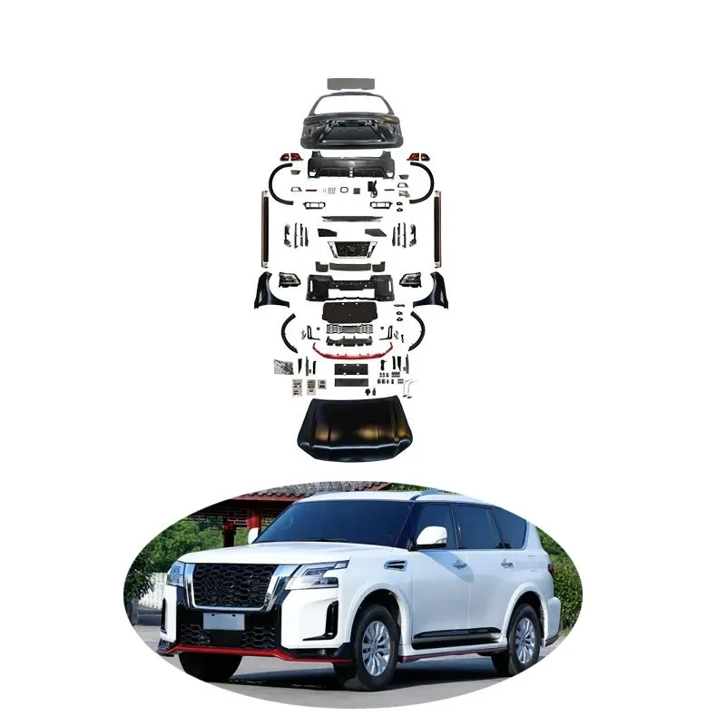 Upgrade to Newest 2022 Patrol model Body Kit Facelift Car Modification Parts For  Nissan Patrol Y62 2010-2019