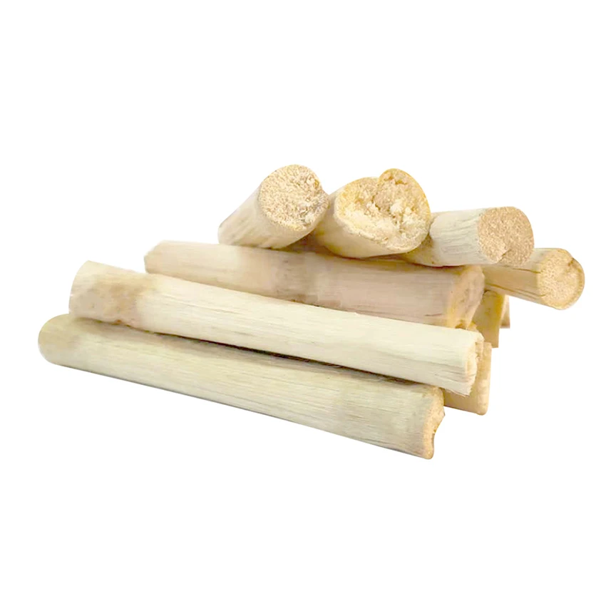 
Factory price sugar water bamboo cane pet molar stick dried sugarcane 