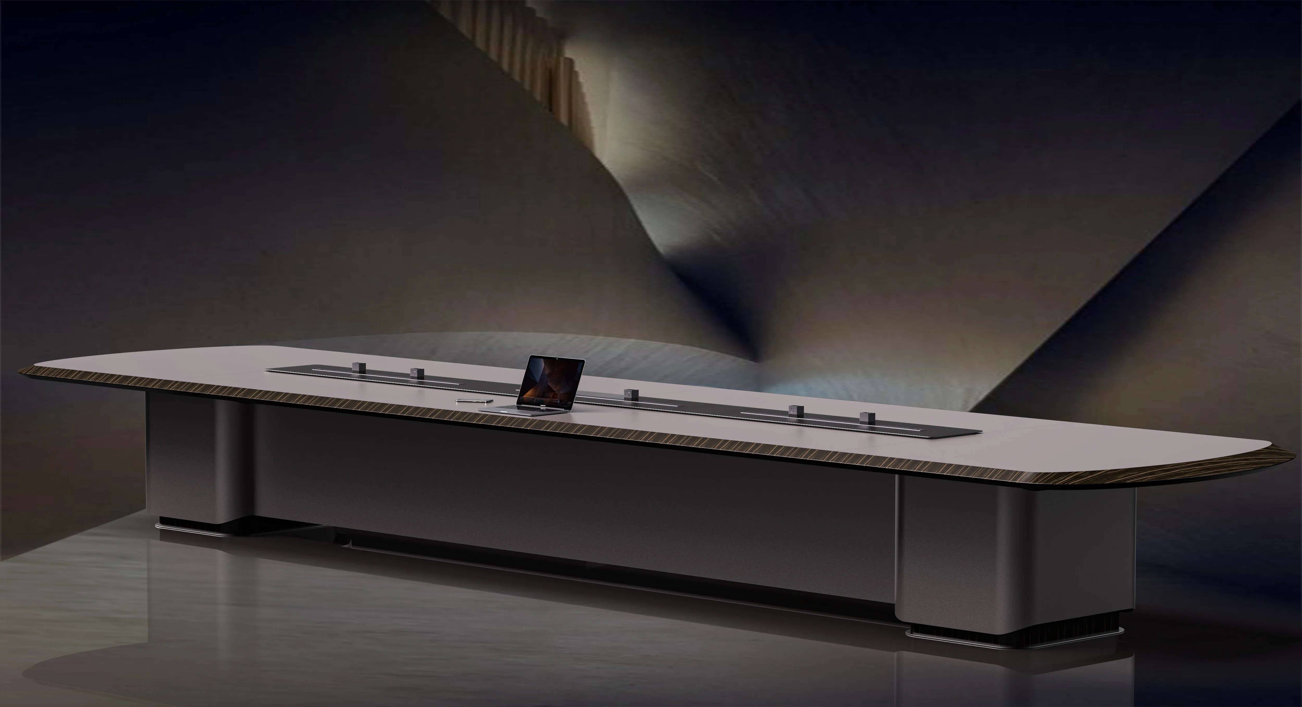 Индивидуальный цвет большой зал заседаний роскошный деревянный офисный Конференц-стол для встреч