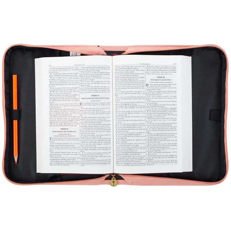 Wholesale Custom pu Leather Bible Book Cover Bible Book Case Stretchable Bible Book Bag