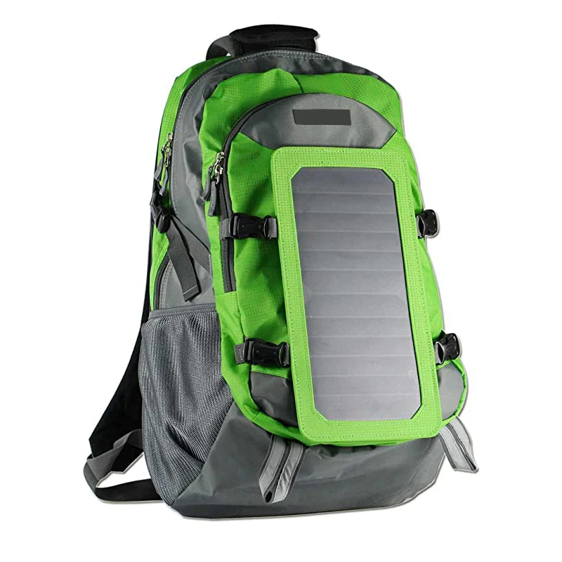 Solar Backpack 7W Solar Panel Charge for Cell Phones and 5V Device Power Supply