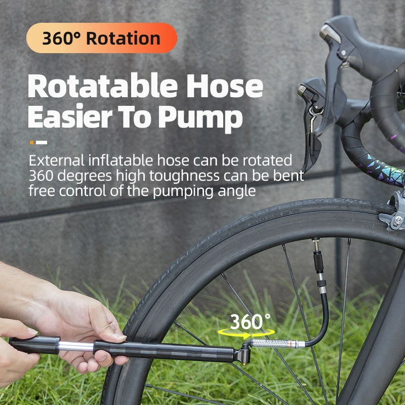 Portable Compact Bicycle Air Bike Portable Mini Bike Pump Air Pump High Pressure Mini Bike Bicycle Air Pump