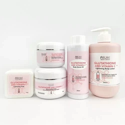 Skincare Set Whitening Butter Body Cream Firming Body Oil Lightening Soap 5 in 1 Bleaching Body Lotion