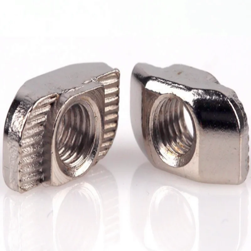 2020 3030 4040 4545 Series T Nuts M4 M5 M6 M8 T Slot Nut Hammer Head Fastener Nut for Aluminum Profile