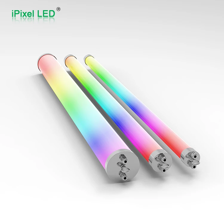 12V 80mm diameter milky white housing RGB DMX Frosted LED Tube